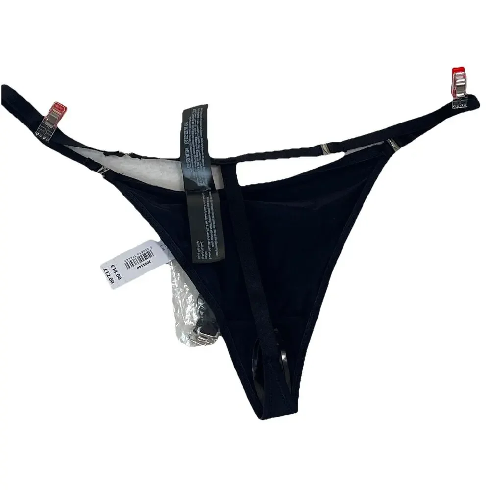 Ann Summers Thong G-String Size 6 Additional Strap W/ Added Rhinestones - Picture 3 of 4